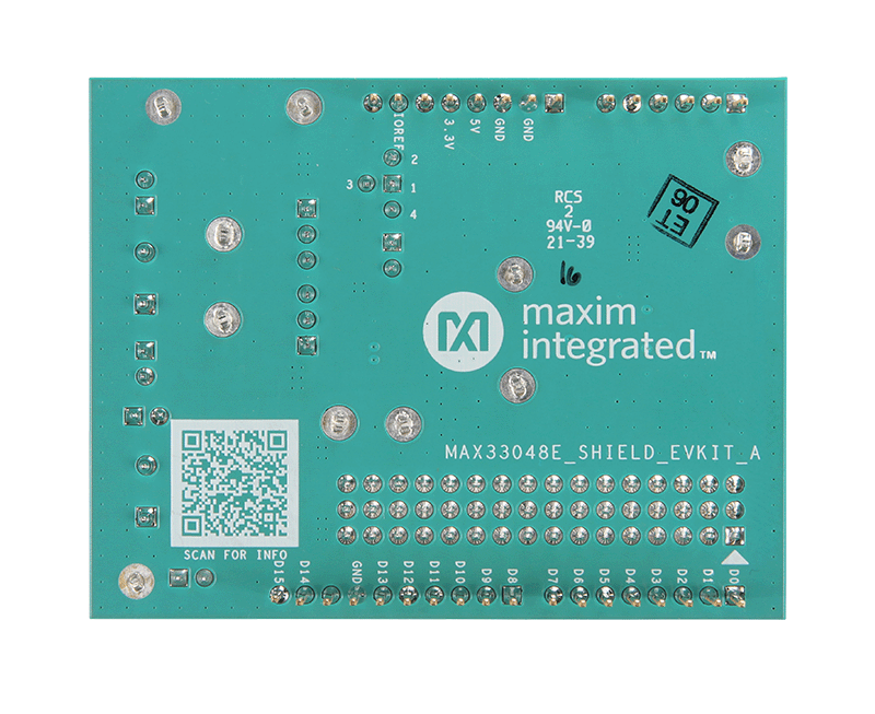 MAX33048E Shield EV Kit - Bottom View