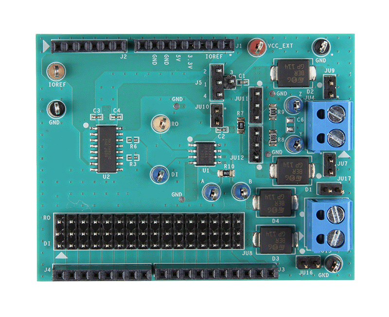 MAX33048E Shield EV Kit - Top View
