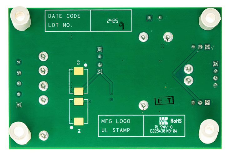 MAX33049EEVKIT Board Photo Bottom View