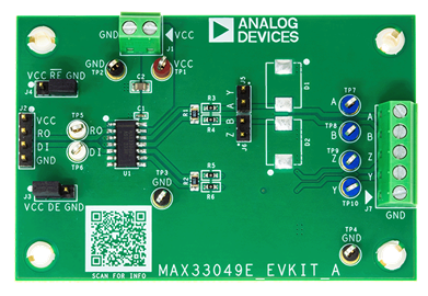 MAX33049EEVKIT Board Photo Top View
