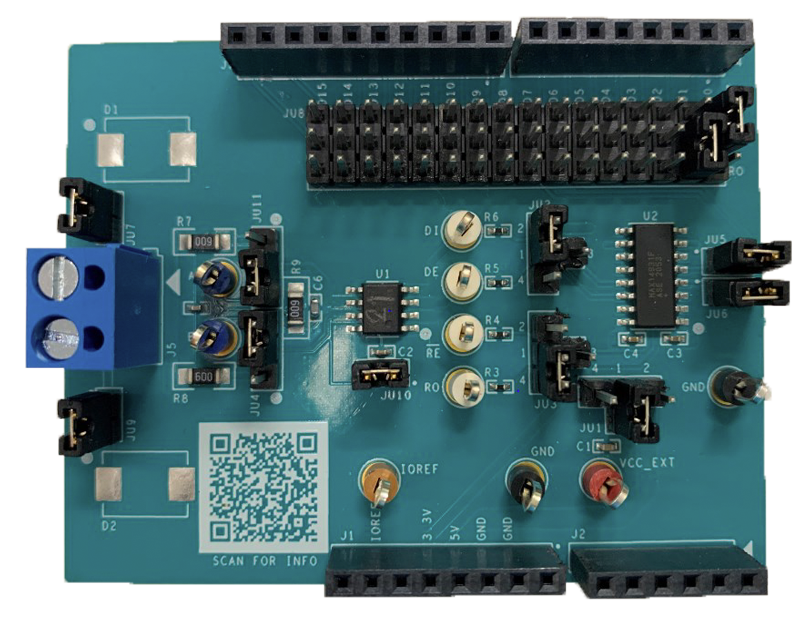 MAX33074ESHLD: Board Photo