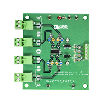 MAX3307XEEVKIT Top evaluation board