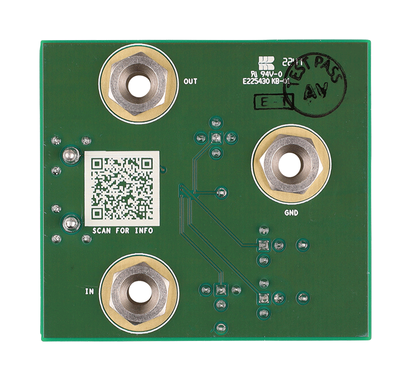 MAX38647B WLP EVKIT - Bottom View