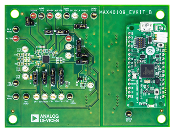 MAX40109EVKIT Board Photo - Top View