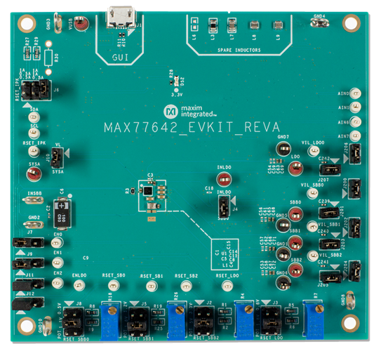 MAX77642EVKIT：ボード写真