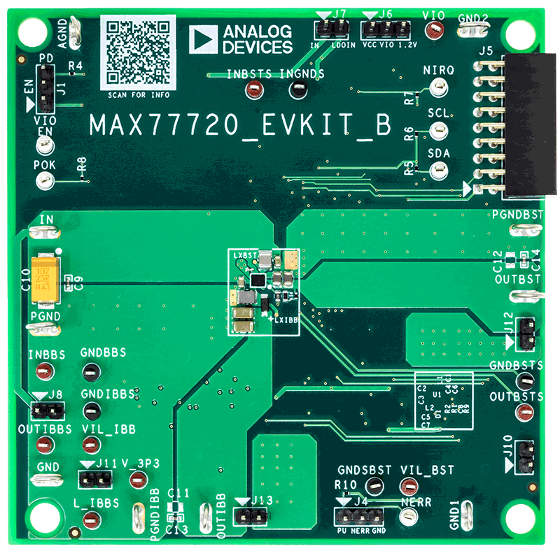 MAX77720EVKIT Board Photo Top