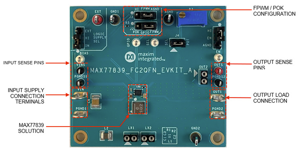 MAX77839QEVKIT：ボード写真