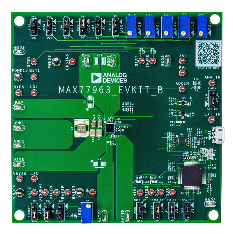 MAX77963EVKIT Board Photo Top