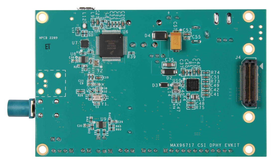 MAX96717EVKIT Board Photo Bottom View