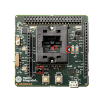 MAXQ1061EVKIT-MAXQ1062EVKIT red markups evaluation board