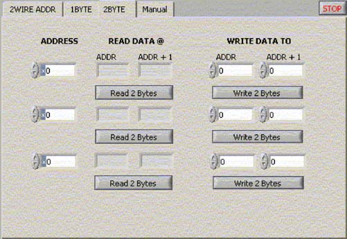 図3. 2BYTEタブを通じて、データを2つのレジスタから読み取ることができます。