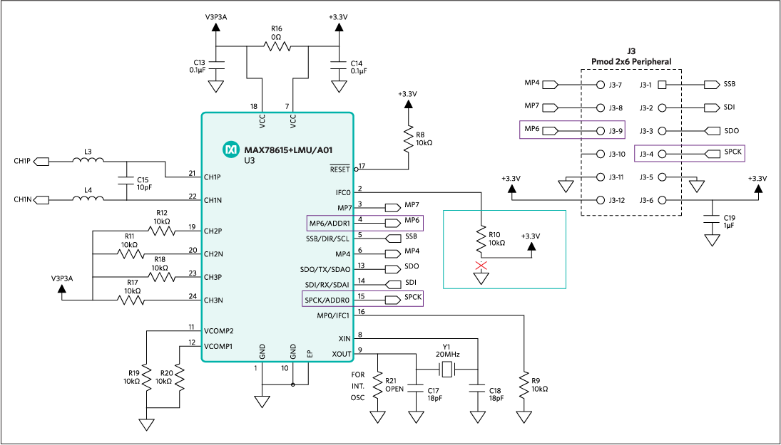 Figure 1. MAXREFDES14# schematic—nonisolated side.