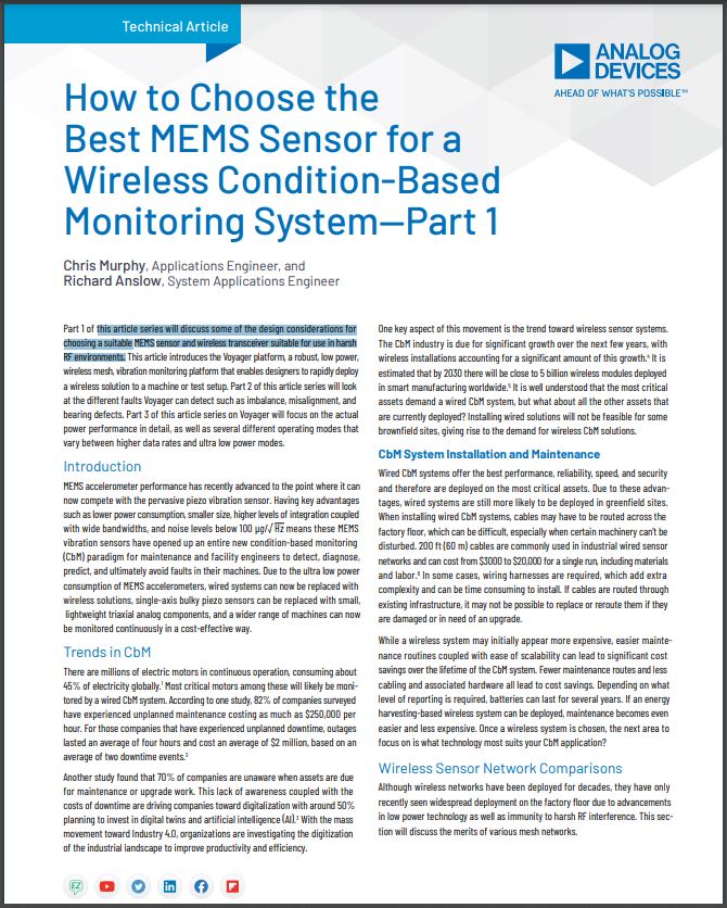 How to Choose Best MEMS Sensor Cover Page Image