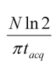 Bandwidth formula