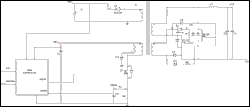 図2. リセット巻線と同期整流を備えたフォワードコンバータ。
