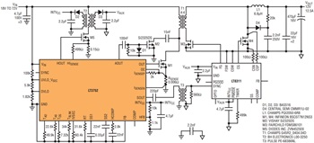 図1. オプトカプラを使用しない150Wフォワード・コンバータ