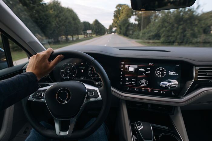 Figure 1. Automobile instrument cluster and centre console.