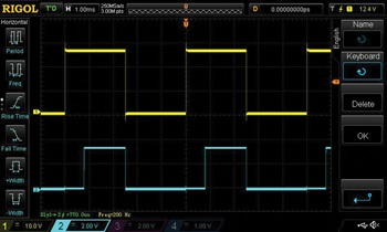 図6. LEDピンの出力に対するフィルタリングの影響