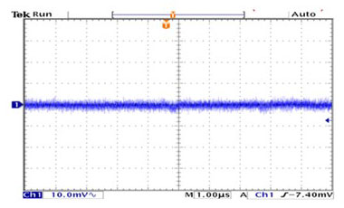 Figure 3. MAX5134 glitch impulse when input digital code was changed from 0 to 1.