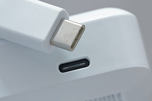 Figure 1. USB-C connector and smart phone.