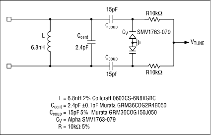 Figure 8. 380MHz IF tank schematic.