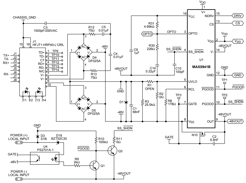Figure 2. Schematic of the 30W PD interface