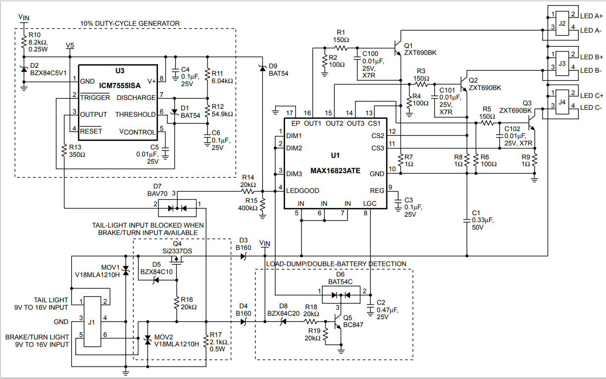 図4. LEDドライバの回路図