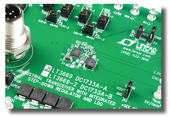 図14.LT3669を使用した小型のデバイス側IO-Link PHYおよびデュアル電源ソリューション