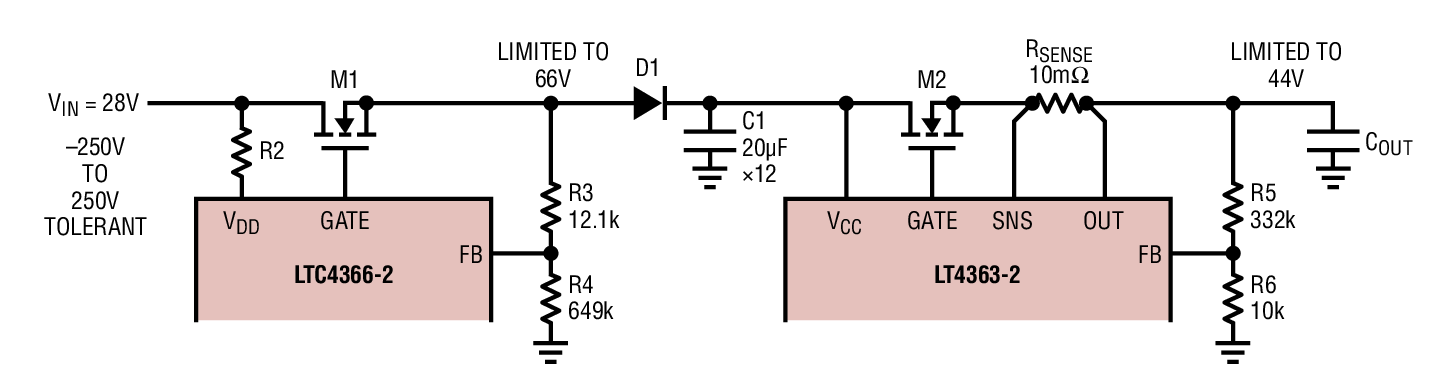 図 1．MIL-STD-1275D の簡略回路図