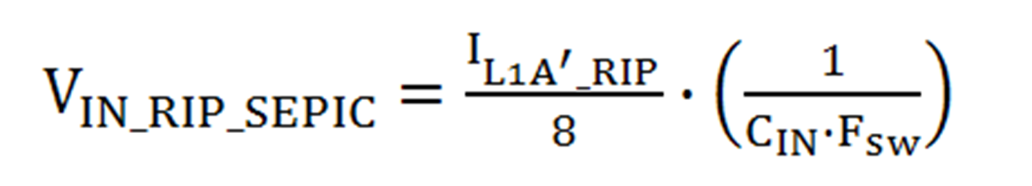 SEPICVINRipple SEPIC VIN Ripple Eqn