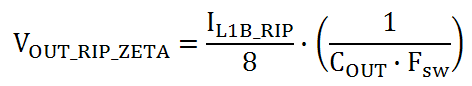 Zeta VOUT Ripple Eqn