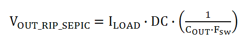 SEPIC VOUT Ripple Eqn