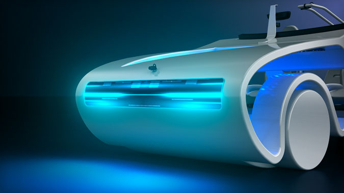 Unified Car dynamic LED headlights illuminating