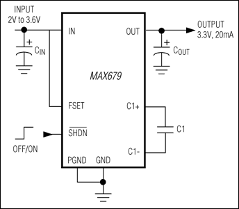 MAX679：標準動作回路