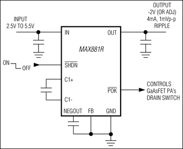 MAX881R：標準動作回路