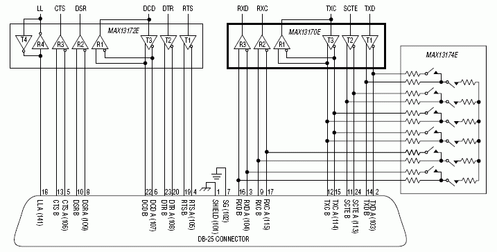 MAX13170E：標準動作回路