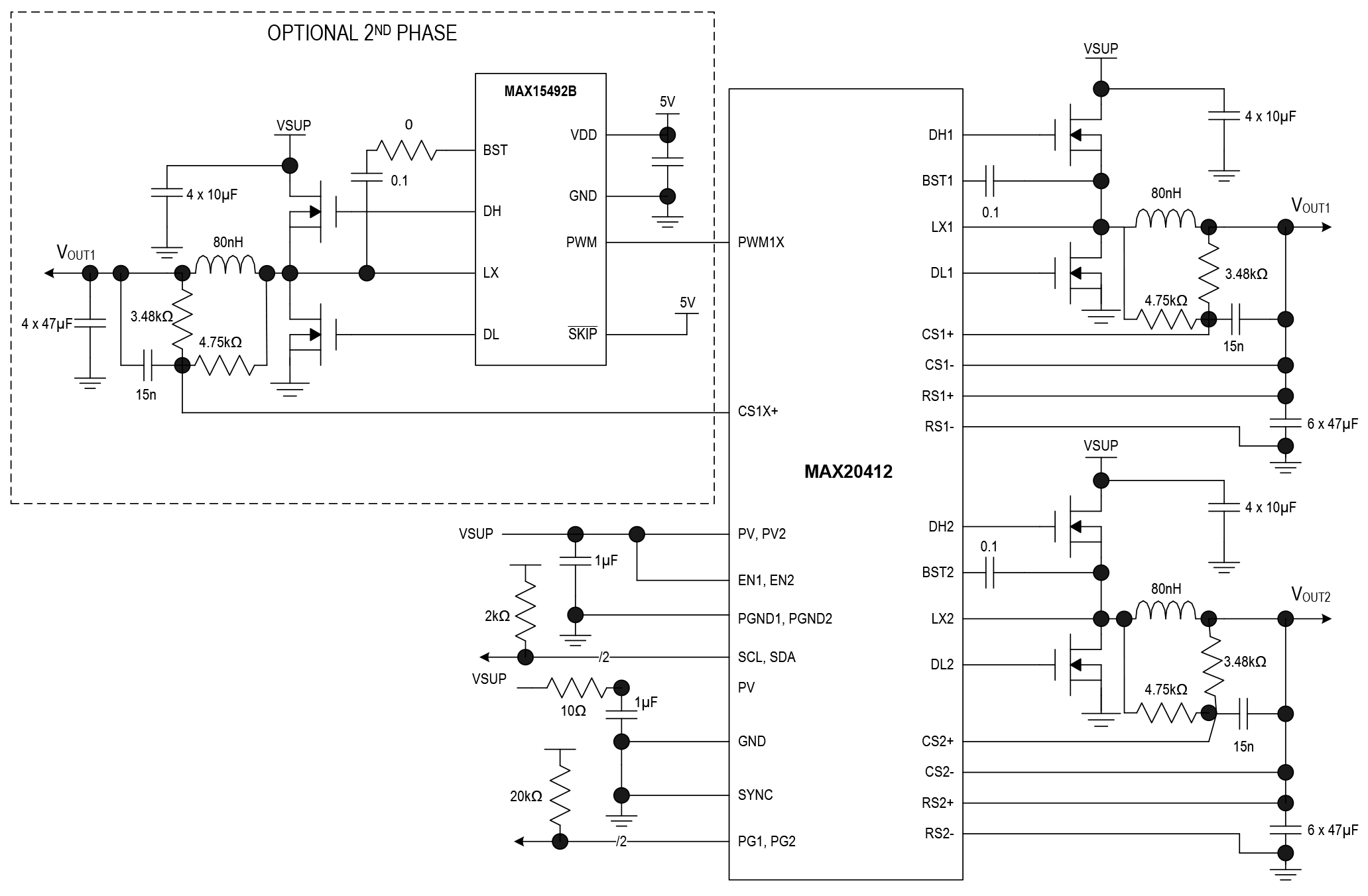 MAX20412 Block Diagram
