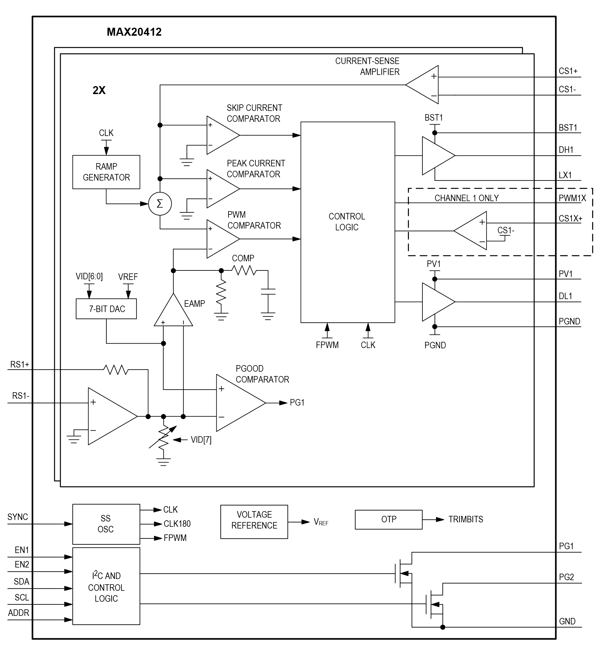 MAX20412 Circuit Diagram