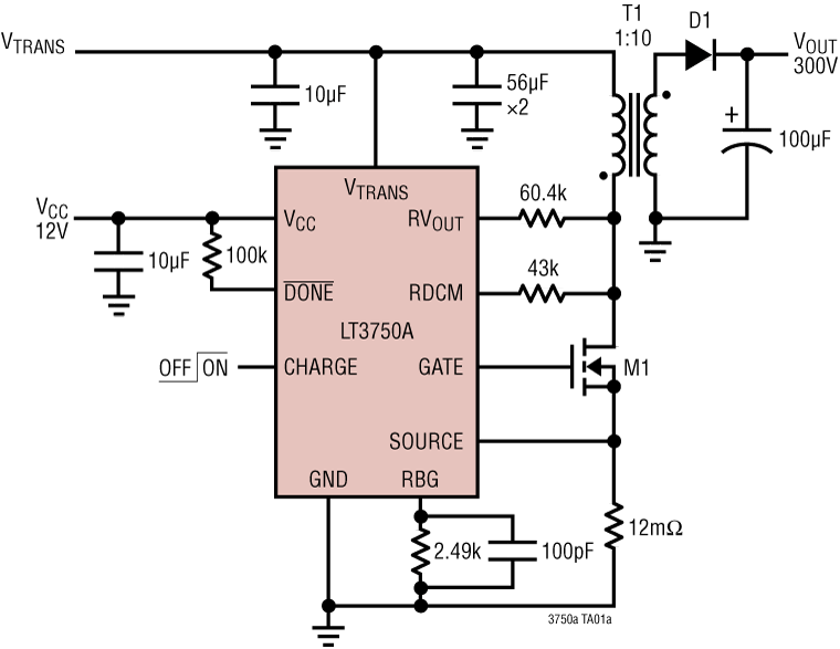 300V, 6A Capacitor Charger