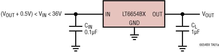 LT6654BX Application Circuit