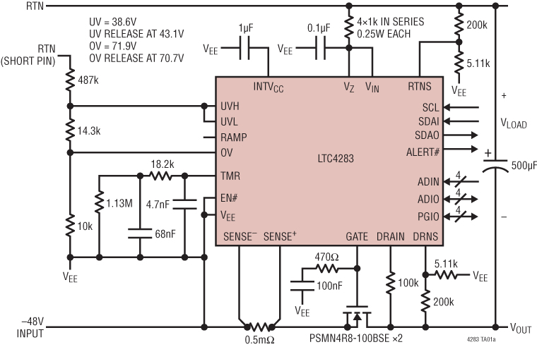 LTC4283 Application Circuit
