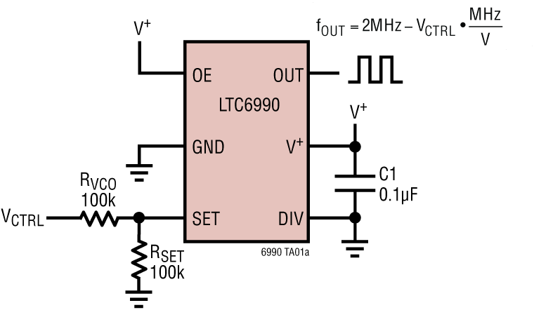 LTC6990 Application circuit