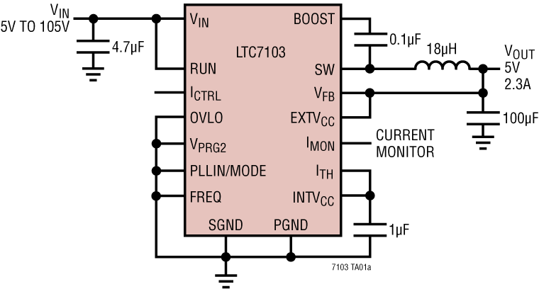 LTC7103 Application Circuit