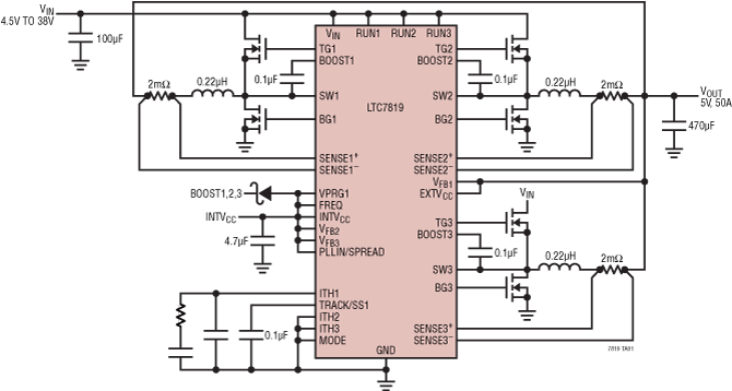 LTC7819 Application Circuit