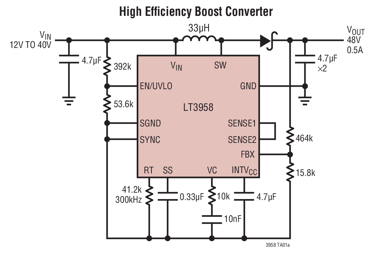 High Efﬁciency Boost Converter