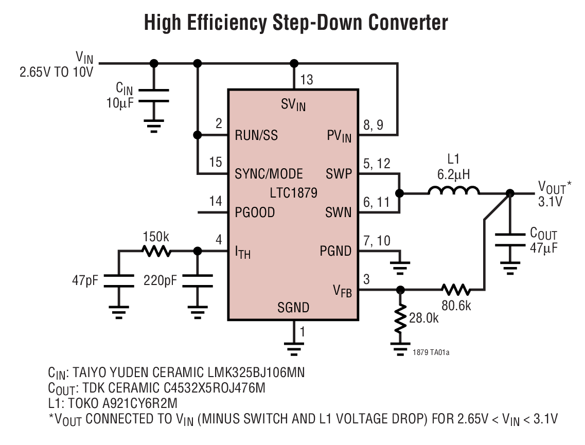 High Efficiency Step-Down Converter