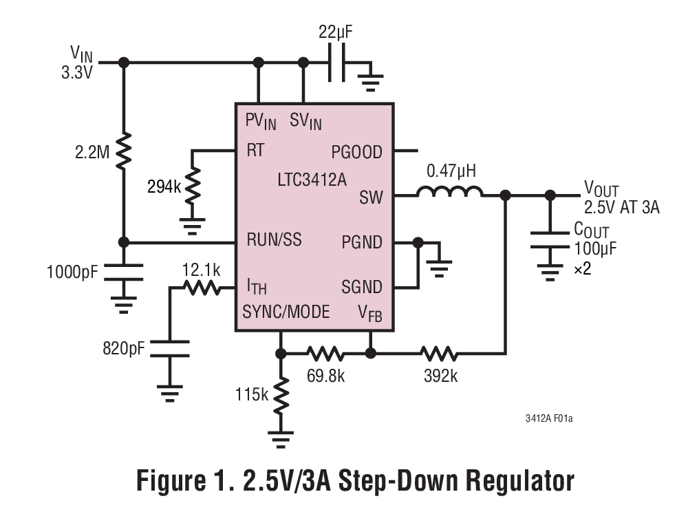 2.5V/3A Step-Down Regulator