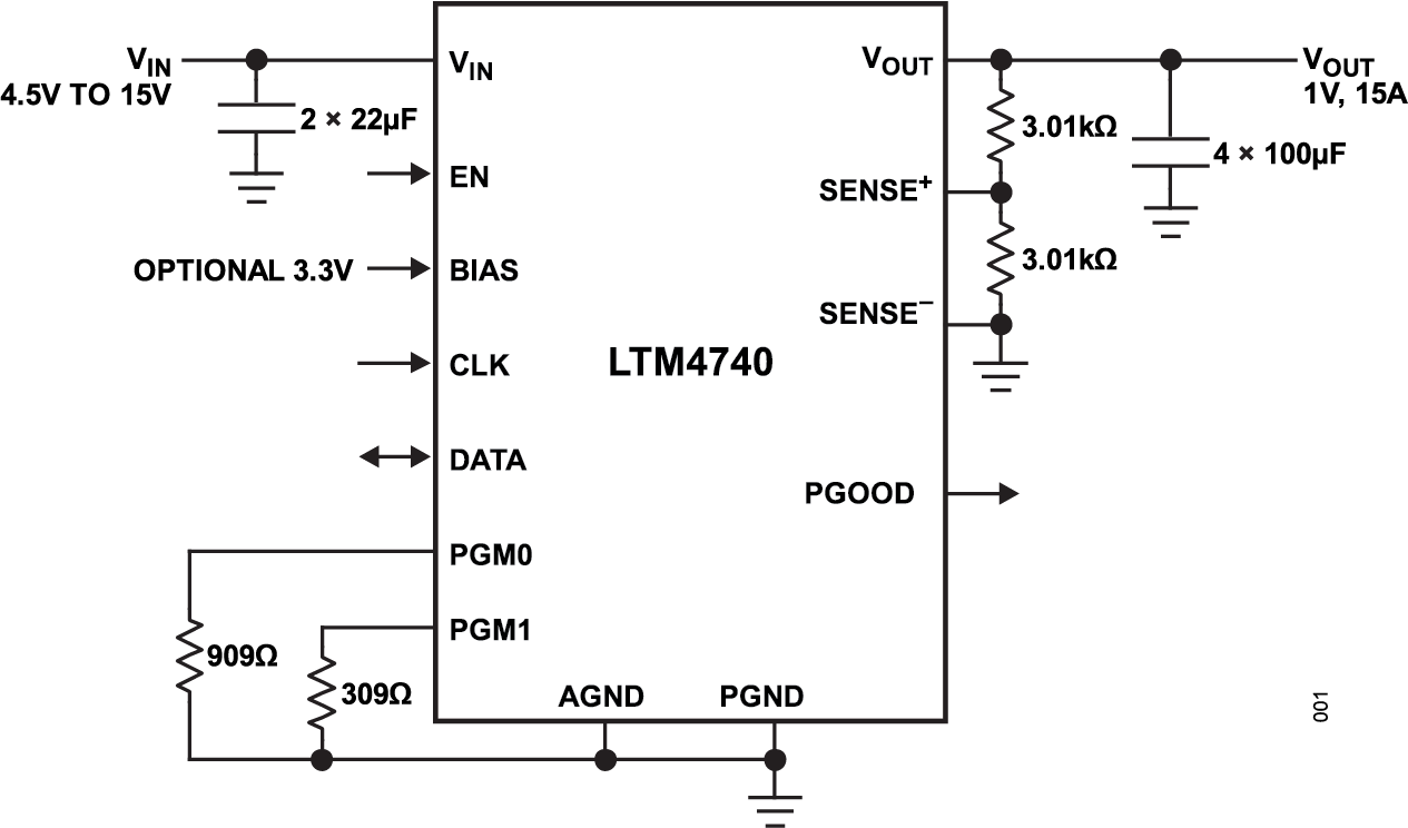 LTM4740 Typical Application