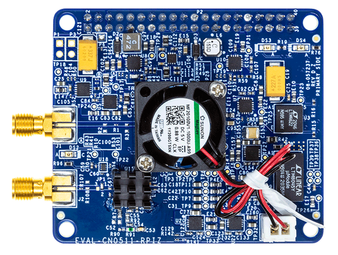 EVAL-CN0511-RPIZ Evaluation Board - Top View