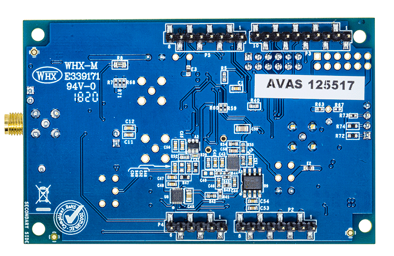 EVAL-CN0540 24-Bit Data Acquisition System for IEPE Sensors - Bottom View